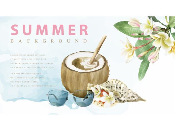 Download Tropical Background Floral Watercolor - Floral Collection