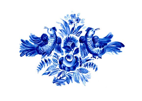Download Floral Decor with Birds - Floral Collection