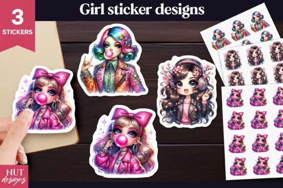 Download Cool Girl Sticker Pack - Girl Collection