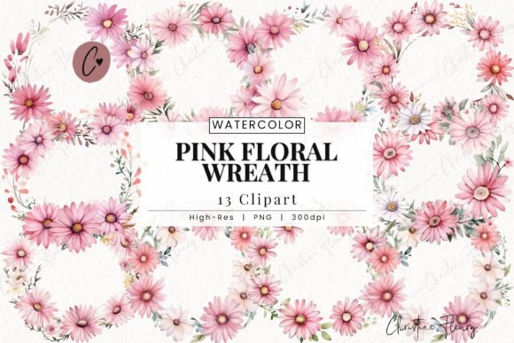 Download Pink Floral Wreath Clipart, Spring PNG - Floral Collection