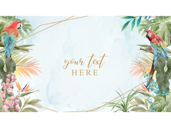 Download Tropical Background Floral Watercolor - Floral Collection