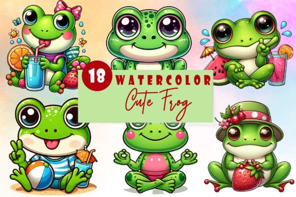 Download Funny and Cute Frog Sublimation Clipart - Cute frog Collection