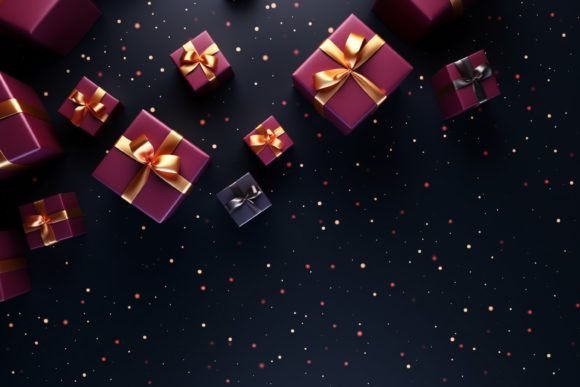 Download Copy Space Christmas Gift Box Background - Space Collection