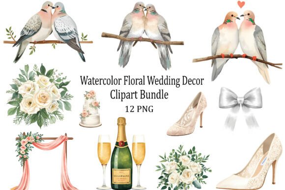 Download Watercolor Floral Wedding Decor - Floral Collection