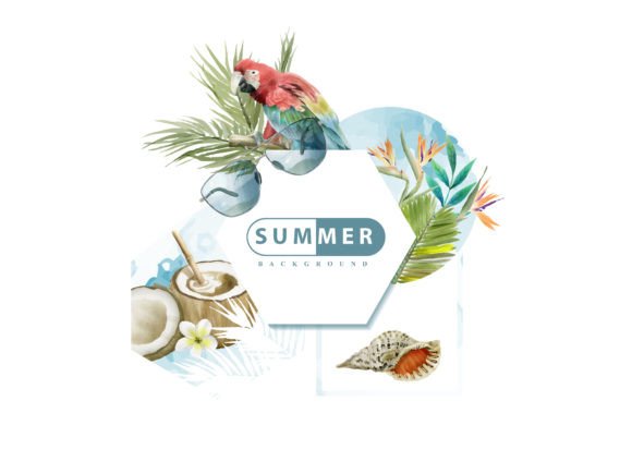 Download Tropical Background Floral Watercolor - Floral Collection