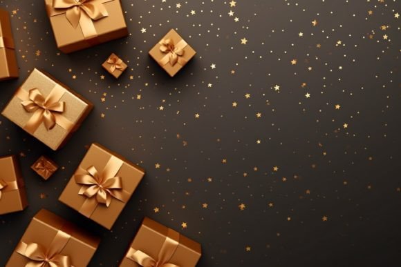 Download Copy Space Christmas Gift Box Background - Space Collection