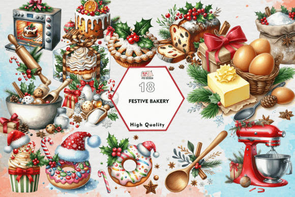 Download Festive Bakery Clipart PNG - Premium Resources