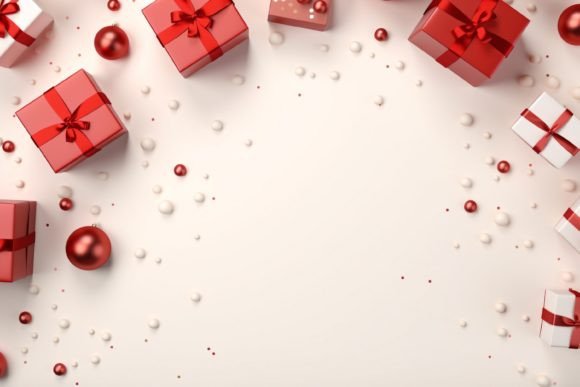 Download Copy Space Christmas Gift Box Background - Space Collection